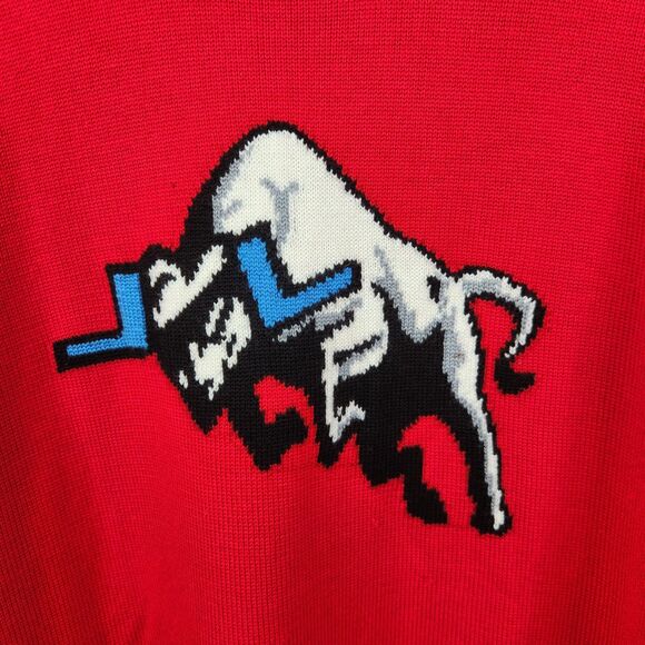 J. Lindeberg Mens Long Sleeve Wool Knit JL Bull Horn Sweater Large - Picture 3 of 8